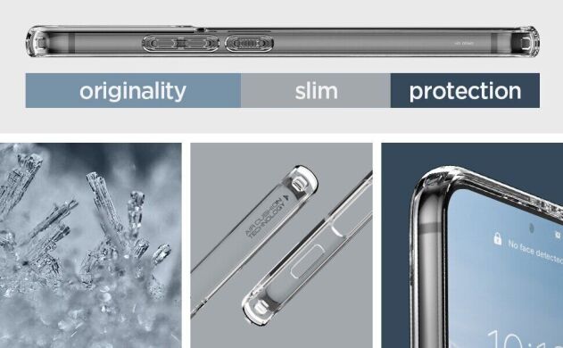 Защитный чехол Spigen (SGP) Ultra Hybrid для Samsung Galaxy S22 (S901) - Crystal Clear