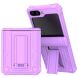 Защитный чехол Deexe Hybrid Kickstand для Samsung Galaxy Flip 5 - Light Purple. Фото 1 из 6