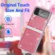 Защитный чехол Deexe Glitter Case для Samsung Galaxy Flip 4 - Pink. Фото 7 из 10
