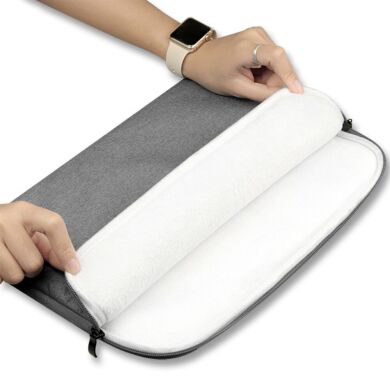 Чехол Deexe Nylon Case для планшетов и ноутбуков диагональю до 13 дюймов - Light Grey