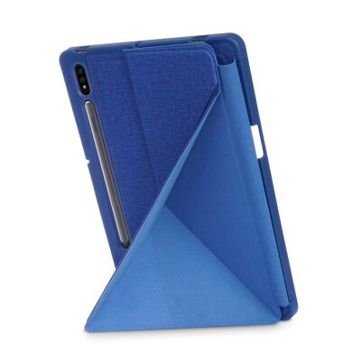 Чехол Deexe Origami Case для Samsung Galaxy Tab S7 FE (T730/T736) - Blue