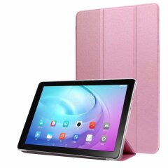 Чехол Deexe Silk Texture для Samsung Galaxy Tab A 10.1 2019 (T510/515) - Pink