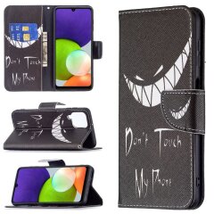 Чехол-книжка Deexe Color Wallet для Samsung Galaxy A22 (A225) / M22 (M225) - Don't Touch My Phone