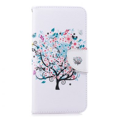 Чехол-книжка Deexe Color Wallet для Samsung Galaxy J6+ (J610) - Flowered Tree