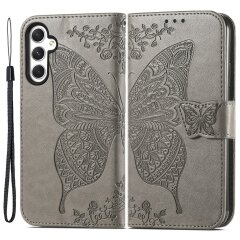 Чехол UniCase Butterfly Pattern для Samsung Galaxy A55 (A556) - Grey