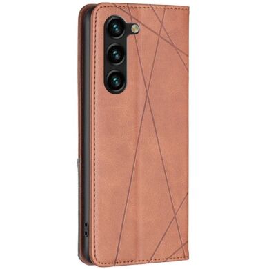 Чехол UniCase Geometric Pattern для Samsung Galaxy S24 Plus - Brown
