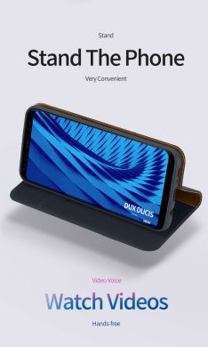 Кожаный чехол DUX DUCIS Wish Series для Samsung Galaxy S8 (G950) - Dark Blue