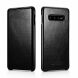 Кожаный чехол ICARER Slim Flip для Samsung Galaxy S10 Plus (G975) - Black. Фото 1 из 13