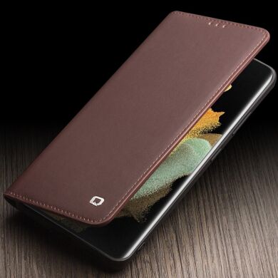 Кожаный чехол QIALINO Wallet Case для Samsung Galaxy S21 Plus (G996) - Black