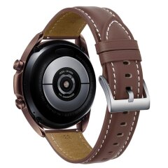 Кожаный ремешок Deexe Genuine Leather для часов с шириной крепления 20мм - Light Brown