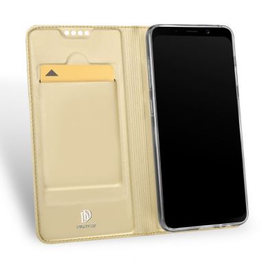 Чохол-книжка DUX DUCIS Skin Pro для Samsung Galaxy A8+ 2018 (A730), Золотий