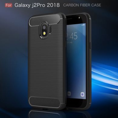 Защитный чехол UniCase Carbon для Samsung Galaxy J2 2018 (J250) - Black