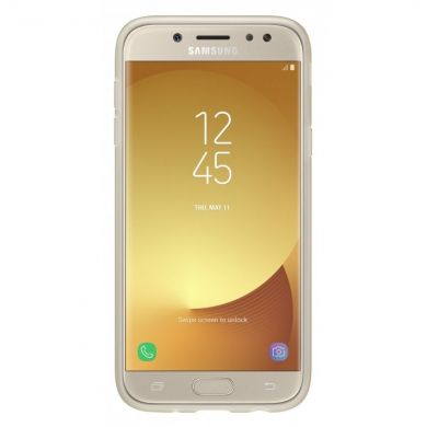 Силиконовый (TPU) чехол Jelly Cover для Samsung Galaxy J7 2017 (J730) EF-AJ730TFEGRU - Gold