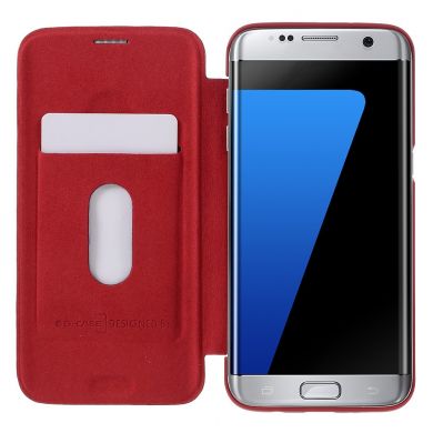 Чехол-книжка G-CASE Leather Flip для Samsung Galaxy S7 edge (G935) - Red