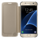 Чехол Clear View Cover для Samsung Galaxy S7 (G930) EF-ZG930CBEGWW - Gold. Фото 3 из 6