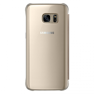 Чехол Clear View Cover для Samsung Galaxy S7 (G930) EF-ZG930CBEGWW - Gold
