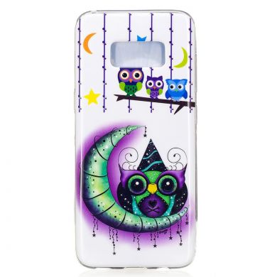 Силиконовый (TPU) чехол Deexe LumiCase для Samsung Galaxy S8 (G950) - Owl's Family