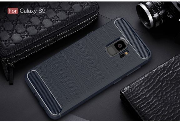 Защитный чехол UniCase Carbon для Samsung Galaxy S9 (G960) - Dark Blue