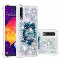Силиконовый (TPU) чехол Deexe Fashion Glitter для Samsung Galaxy A50 (A505) / A30s (A307) / A50s (A507) - Owl