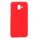 Силиконовый (TPU) чехол Deexe Matte Case для Samsung Galaxy J6+ (J610) - Red. Фото 1 из 3