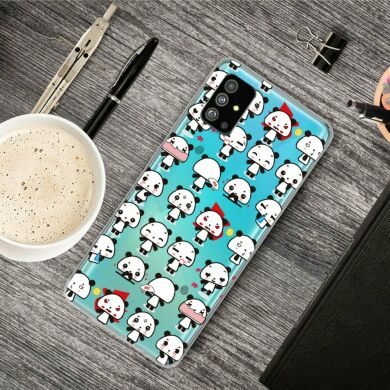 Силиконовый (TPU) чехол Deexe Pretty Glossy для Samsung Galaxy S20 Plus (G985) - Mini Pandas