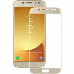 Защитное стекло Deexe 5D Full Glue для Samsung Galaxy J7 2017 (J730) - Gold