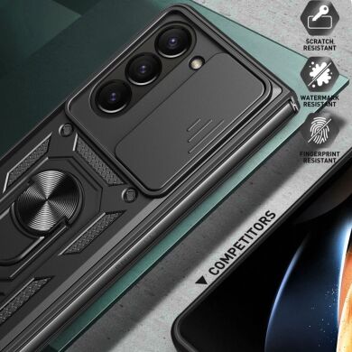 Защитный чехол Deexe Armor Shield (FF) для Samsung Galaxy Fold 5 - Green