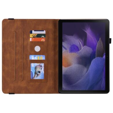 Защитный чехол Deexe Butterfly Case для Samsung Galaxy Tab A9 Plus (X210/216) - Brown