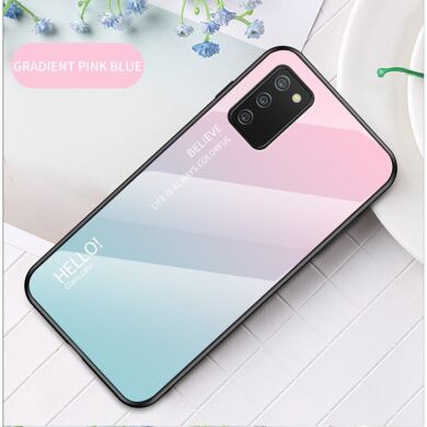 Защитный чехол Deexe Gradient Color для Samsung Galaxy A02s (A025) - Pink / Blue