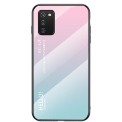 Захисний чохол Deexe Gradient Color для Samsung Galaxy A02s (A025) - Pink / Blue