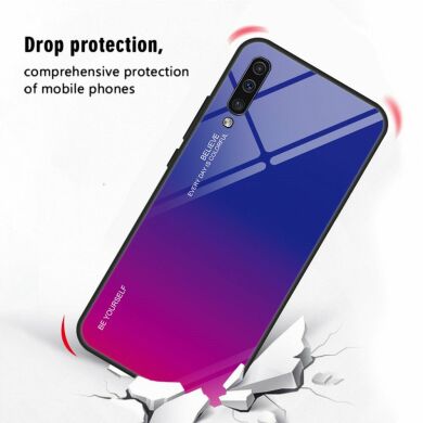 Защитный чехол Deexe Gradient Color для Samsung Galaxy A50 (A505) / A30s (A307) / A50s (A507) - Dark Blue / Purple
