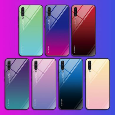 Защитный чехол Deexe Gradient Color для Samsung Galaxy A50 (A505) / A30s (A307) / A50s (A507) - Gold / Pink