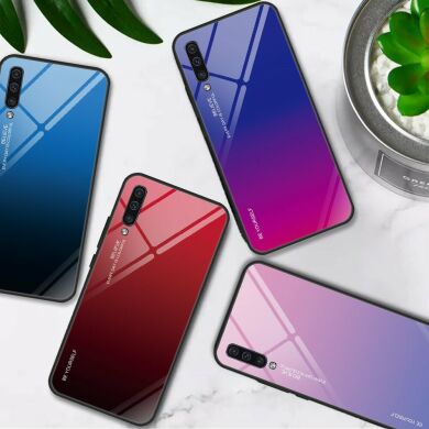 Защитный чехол Deexe Gradient Color для Samsung Galaxy A50 (A505) / A30s (A307) / A50s (A507) - Purple / Cyan