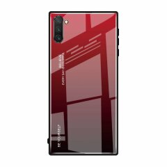 Защитный чехол Deexe Gradient Color для Samsung Galaxy Note 10 (N970) - Red / Black