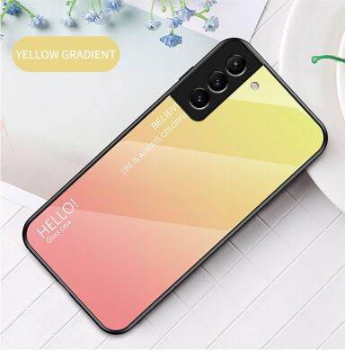 Защитный чехол Deexe Gradient Color для Samsung Galaxy S22 Plus - Yellow