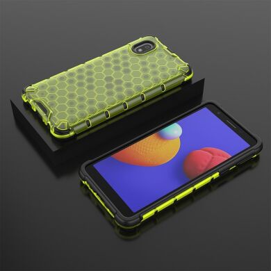 Защитный чехол Deexe Honeycomb Series для Samsung Galaxy A01 Core (A013) - Green