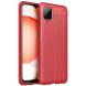 Защитный чехол Deexe Leather Cover для Samsung Galaxy A12 (A125) / A12 Nacho (A127) / M12 (M127) - Red. Фото 1 из 10
