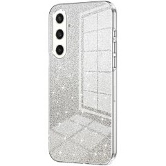 Защитный чехол Deexe Sparkles Cover для Samsung Galaxy S23 FE - Transparent