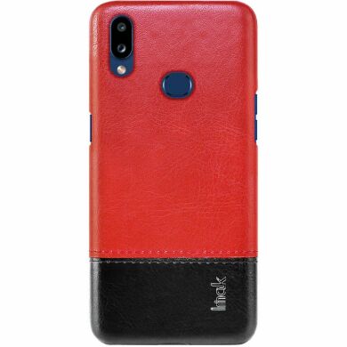 Защитный чехол IMAK Leather Series для Samsung Galaxy A10s (A107) - Red / Black