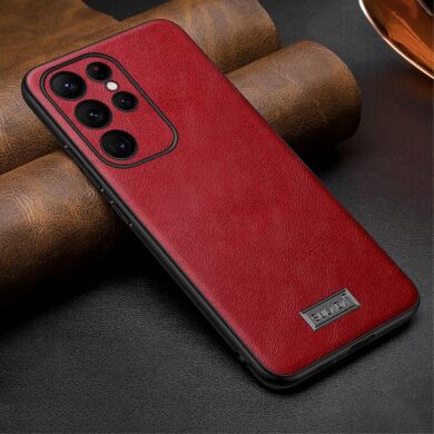 Защитный чехол SULADA Leather Case для Samsung Galaxy S23 Ultra - Red
