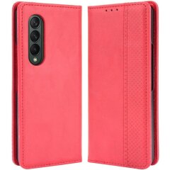 Чохол Deexe Retro Style (FF) для Samsung Galaxy Fold 4 - Red