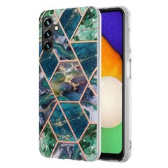 Захисний чохол Deexe Marble Pattern для Samsung Galaxy A34 (A346) - Blue / Green