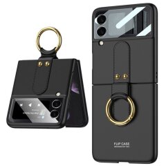 Захисний чохол GKK Ring Holder для Samsung Galaxy Flip 4 - Black
