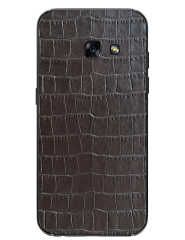 Кожаная наклейка Glueskin Dark Brown Croco для Samsung Galaxy A3 (2017)