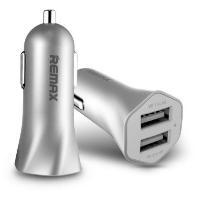 Автомобильное зарядное устройства REMAX RCC204 (2 x USB) - Silver