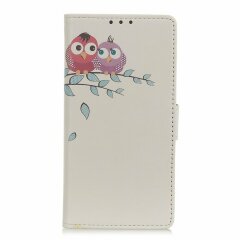 Чехол Deexe Life Style Wallet для Samsung Galaxy A70 (A705) - Two Owls on the Branch