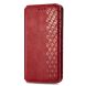 Чехол Deexe Rhombus Wallet для Samsung Galaxy A03 Core (A032) - Red. Фото 2 из 10