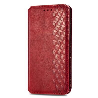 Чехол Deexe Rhombus Wallet для Samsung Galaxy A03 Core (A032) - Red