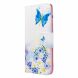 Чехол-книжка Deexe Color Wallet для Samsung Galaxy A21 (A215) - Blue Butterfly. Фото 2 из 9