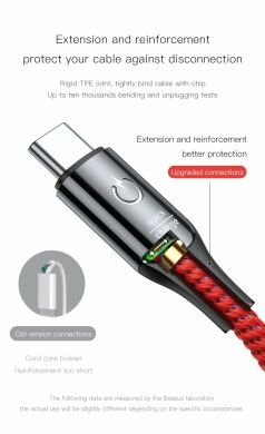 Дата-кабель BASEUS Intelligent Power Type-C to USB (3A, 1m) - Black
